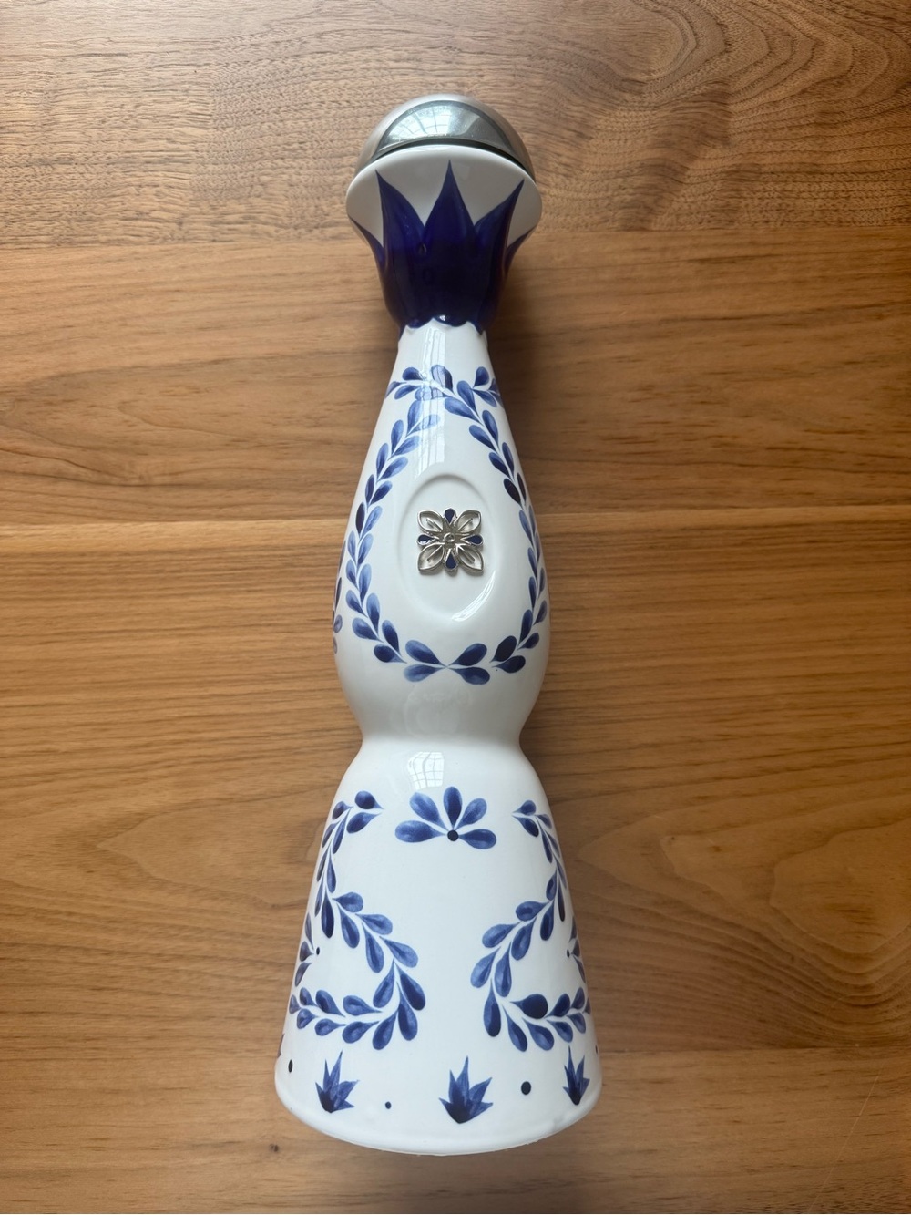 Clase Azule Blue and White Tequila Bottle (Empty)